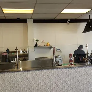 Menus everywhere..monitors...next to register....window