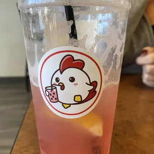 Strawberry lemonade without jelly. SO DELISH!!
