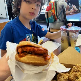 Hot Chicken Sandwiches