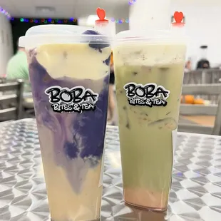 Ube Creme Brulee Milk Tea Strawberry Matcha Tea