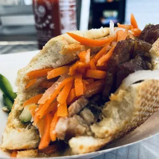 Slow Roasted Pork Belly Banh Mi