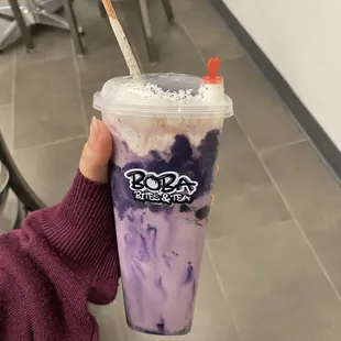 Ube Oreo Milk Tea