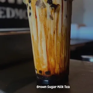 Brown sugar milk tea