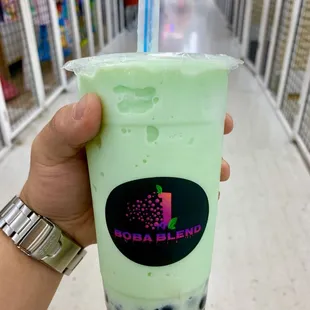 Honey Dew Smoothie w/ Boba