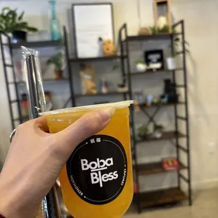 Mango passion green tea with aloe