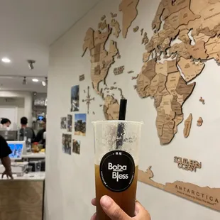 Mango assam with boba