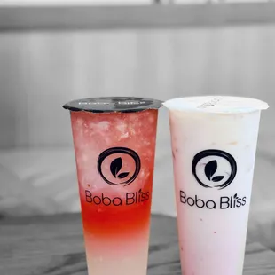 Strawberry Milk Bar and watermelon lychee | @whaevaeats