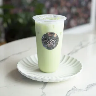 Honeydew milk tea