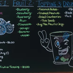 Crum Bowl Menu