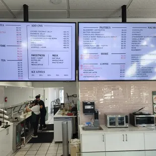 The menu!