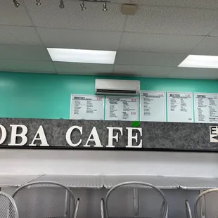 The menu
