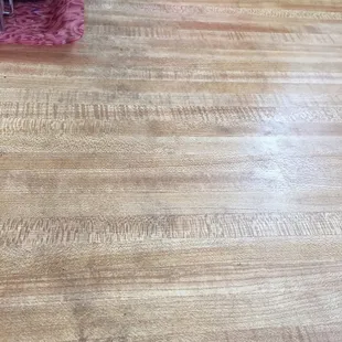 Is it just me or are the tables filthy? Kinda scary.