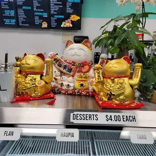 Some of their Lucky Cat Collection- gotta acknowledge that