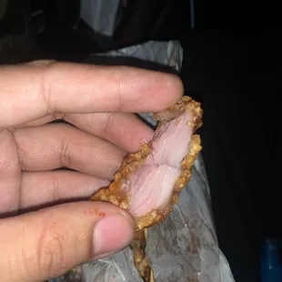 Raw Popcorn Chicken