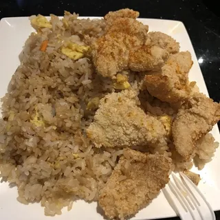 Popcorn Fish Fried Rice