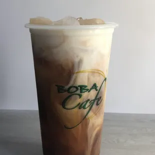a cup of iced coffee