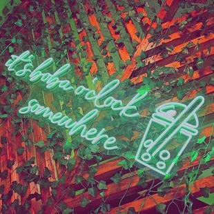 Neon Boba sign.
