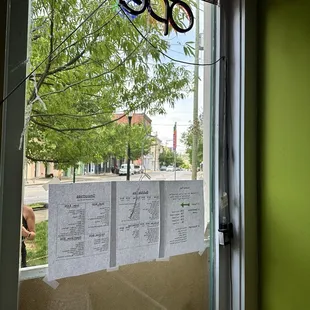 From inside