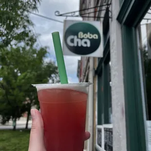 Strawberry and raspberry fruit tea