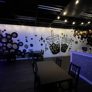 the interior of a restaurant