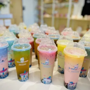 Boba Boba, lots of Bobas 
come and pick your cutest boba teas at our Boba CuCue

Order online: www.bobacutea.com