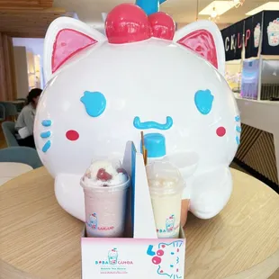 Strawberry Milk Bubble and Banana Pocky Tornado :)