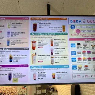 menu, sushi and sashimi