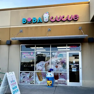 the front of the store