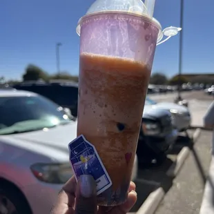 Blended Thai tea with soy