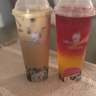 Malaysian White Coffee and Sunset Dream Refresher