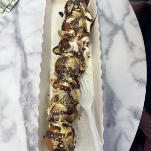 Smores waffle pop