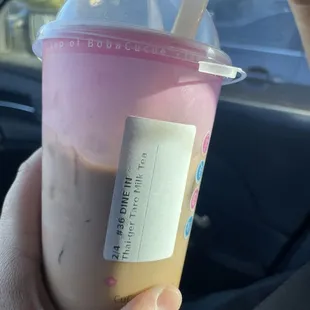 Thai-ger taro milk tea