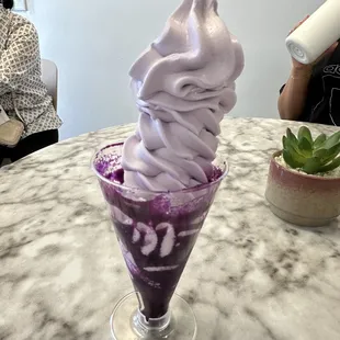 Double ube ice cream