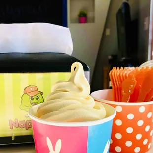 cake batter frozen yogurt