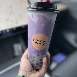 Ube Taro Milk Tea! It's good, but I should have made it sweeter.