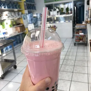 Strawberry boba