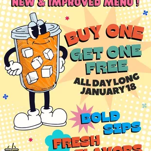 BOGO Saturday Jan 18, 2025!