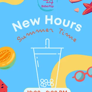 New Summer Hours!!
Open Everyday 12-9pm!!