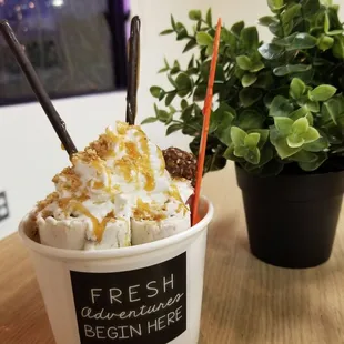 Ferro Rocher Rolled Ice Cream