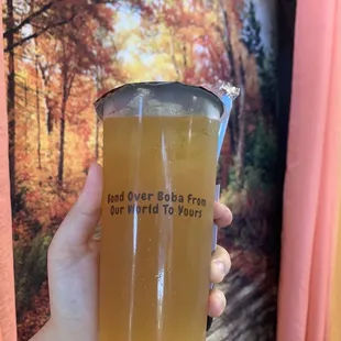 Mango Green Milk Tea