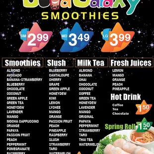 Boba Galaxy at the West Oaks Mall
Delicious Boba Tea and Best Fresh Fruit Smoothies