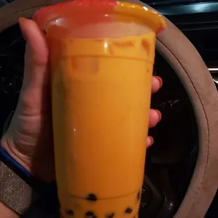 Thai tea boba