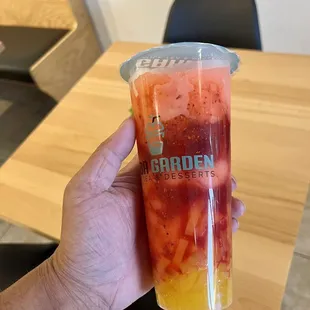 Staff was friendly and helped me kindly with the recommendations. Ended up getting the champs peachy watermelon slush and it scrumptious