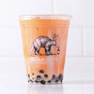 Thai Tea - Brewed from a strong Ceylon green tea and spices combined with dairy milk and organic condensed milk.