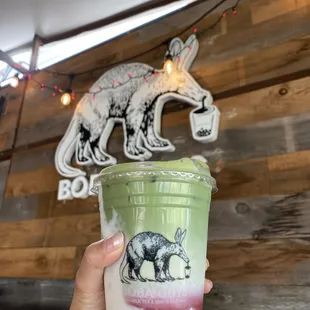 Strawberry Matcha Latte