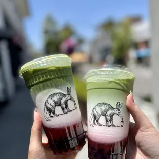 Strawberry matcha!