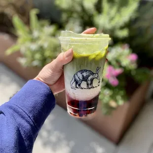 Strawberry Matcha Latte