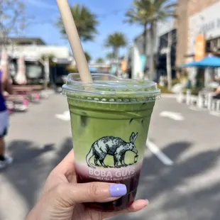 Strawberry Matcha Latte