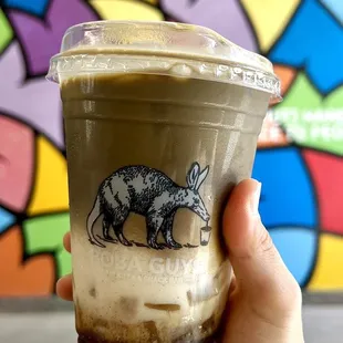 Brown Sugar Hojicha Milk Tea