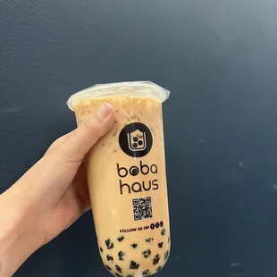 Haus Milk Tea with boba